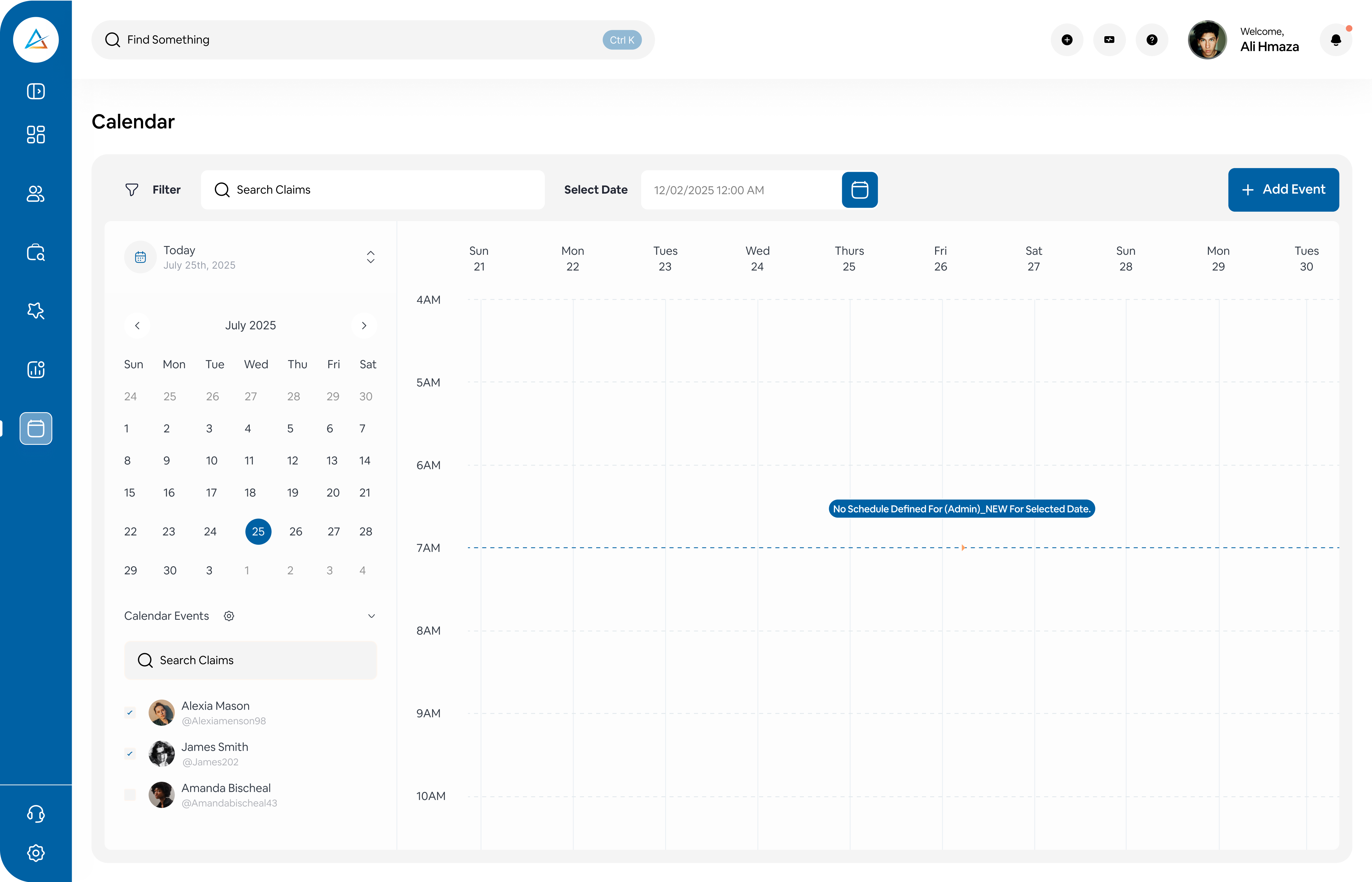 Calendar View